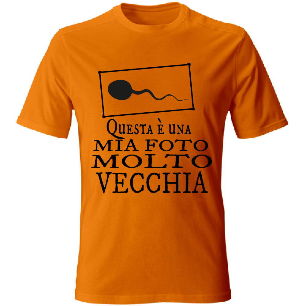 T-Shirt Unisex Questa è una mia foto molto vecchia V2 Nera