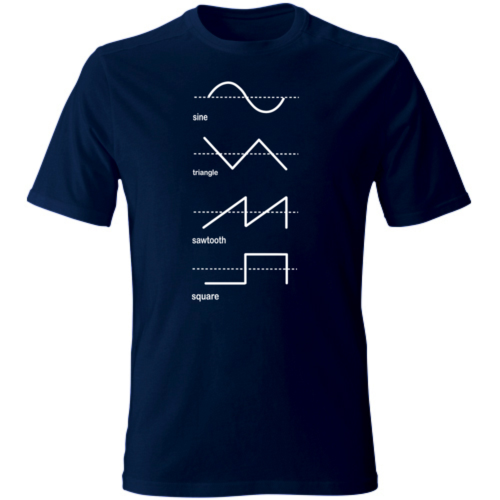T-Shirt Unisex Large onde bianco