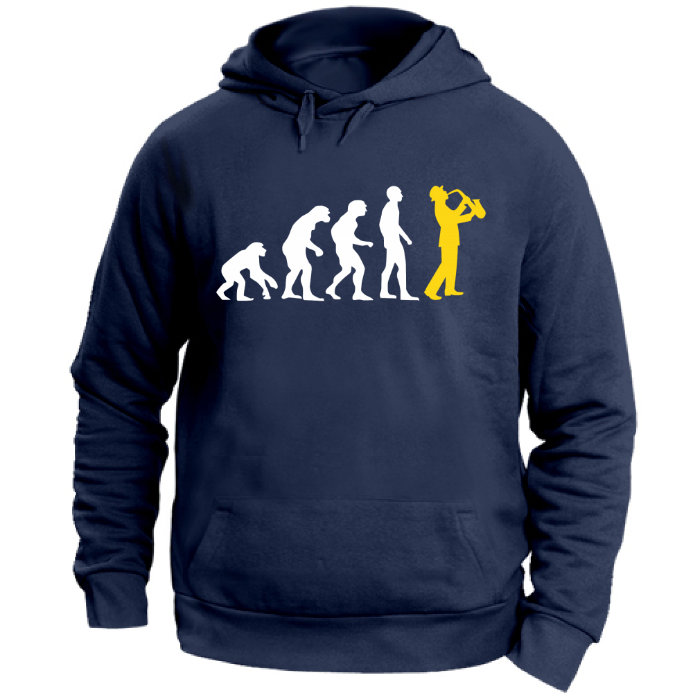 Felpa Unisex con Cappuccio Evulozione - Sax
