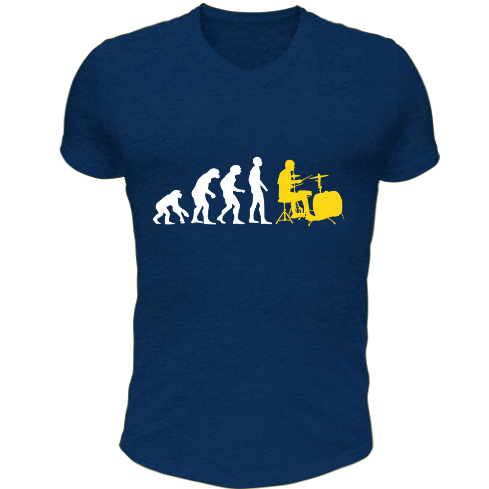 T-Shirt Unisex Scollo V evoluzione  batteria