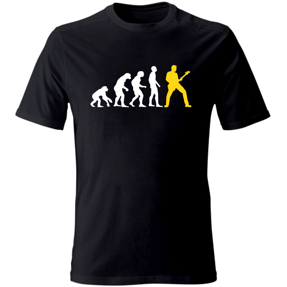 T-Shirt Unisex Large evoluzione chitarra
