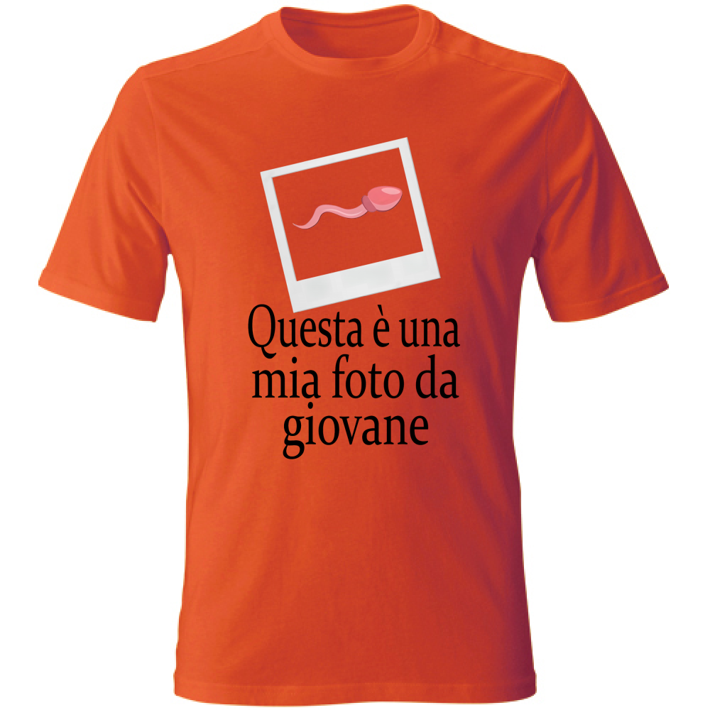 T-Shirt Unisex Questa è una mia foto da giovane