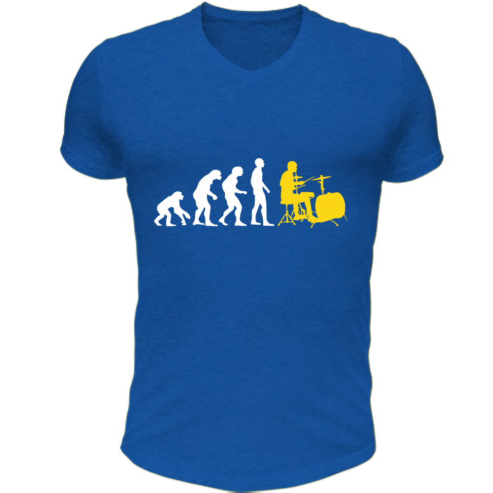 T-Shirt Unisex Scollo V evoluzione  batteria