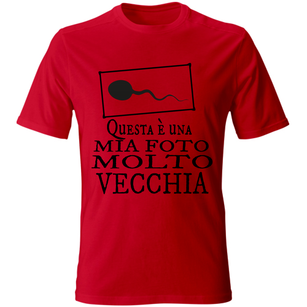 T-Shirt Unisex Questa è una mia foto molto vecchia V2 Nera
