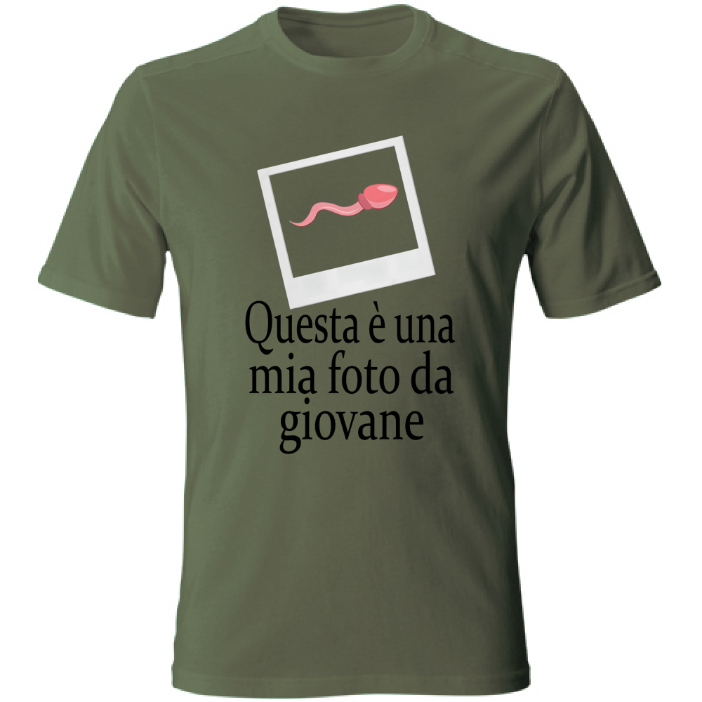 T-Shirt Unisex Questa è una mia foto da giovane