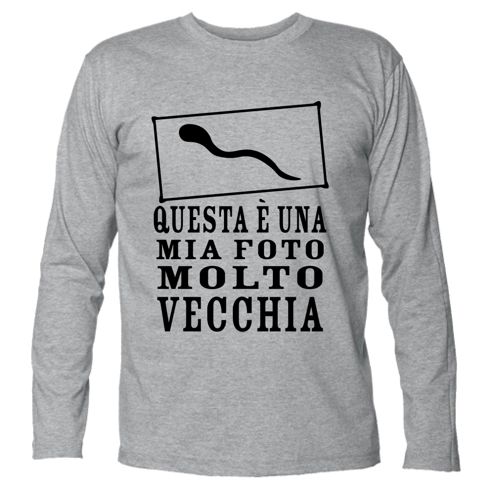 T-Shirt Unisex Manica Lunga Questa è una mia foto molto vecchia - Manica Lung