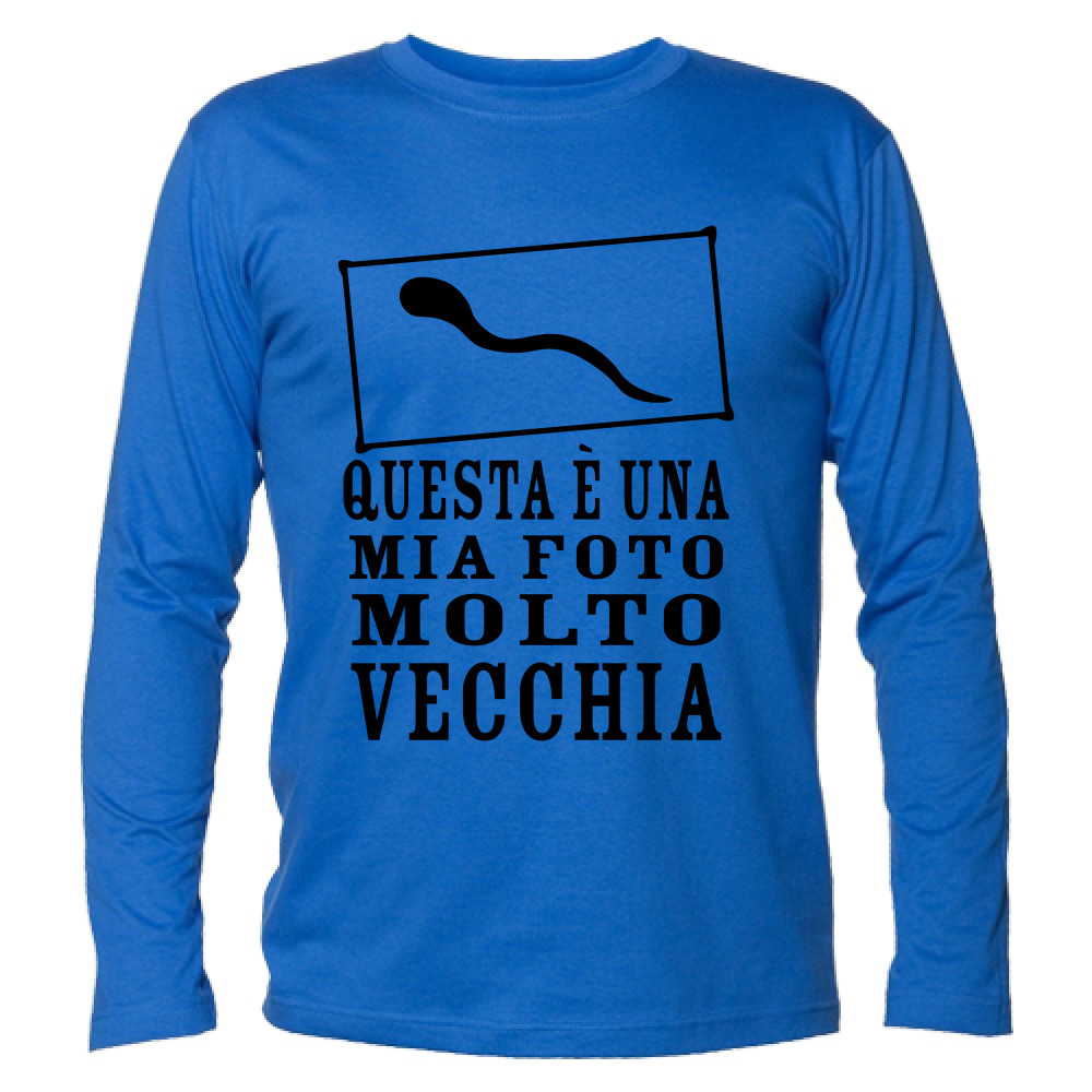 T-Shirt Unisex Manica Lunga Questa è una mia foto molto vecchia - Manica Lung