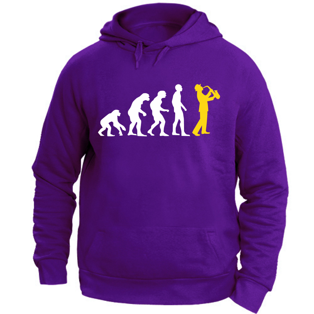 Felpa Unisex con Cappuccio Evulozione - Sax