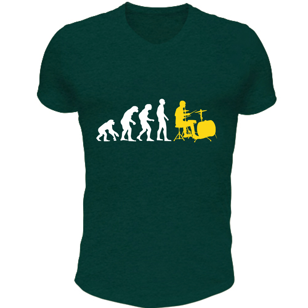 T-Shirt Unisex Scollo V evoluzione  batteria