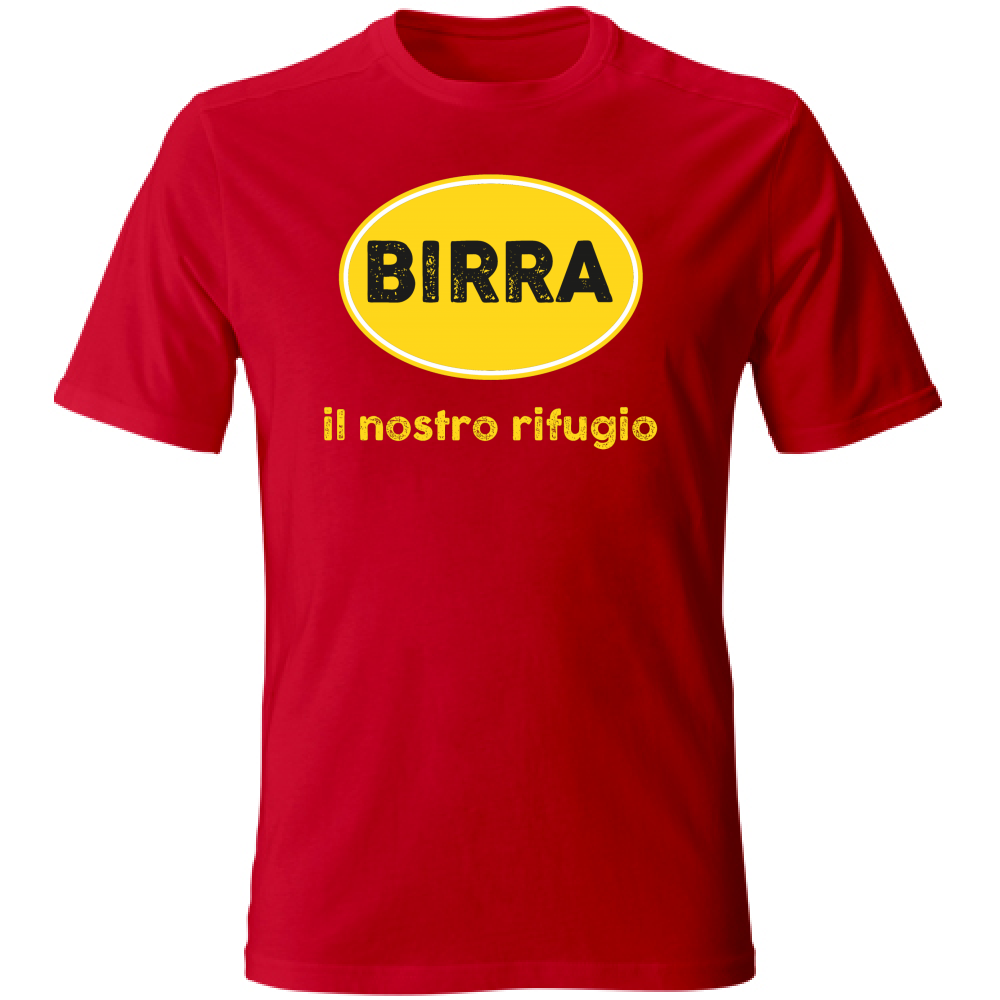 T-Shirt Unisex Large Birra, il nostro rifugio