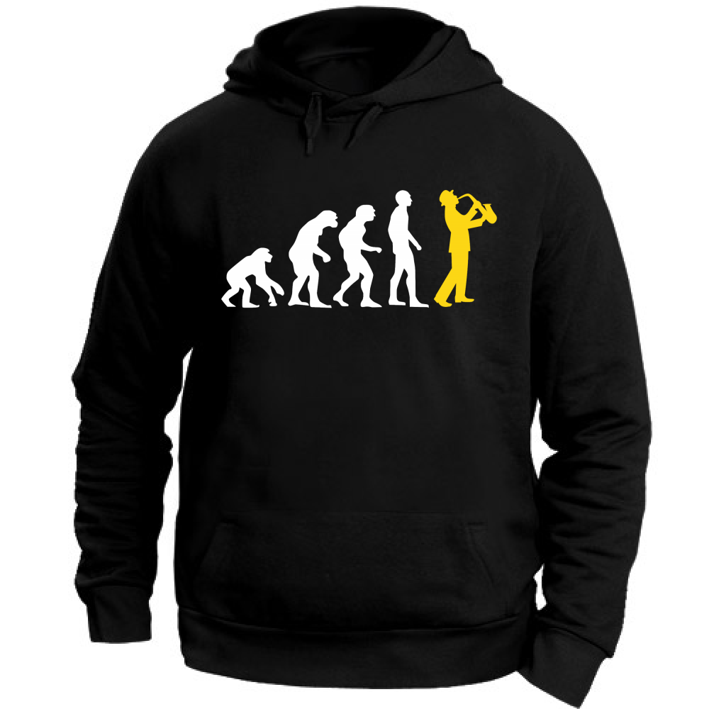 Felpa Unisex con Cappuccio Evulozione - Sax