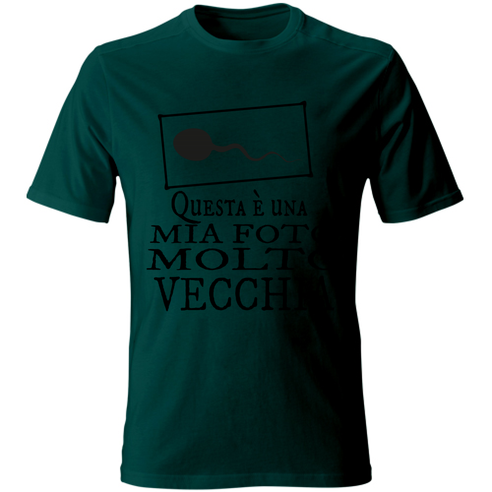 T-Shirt Unisex Questa è una mia foto molto vecchia V2 Nera