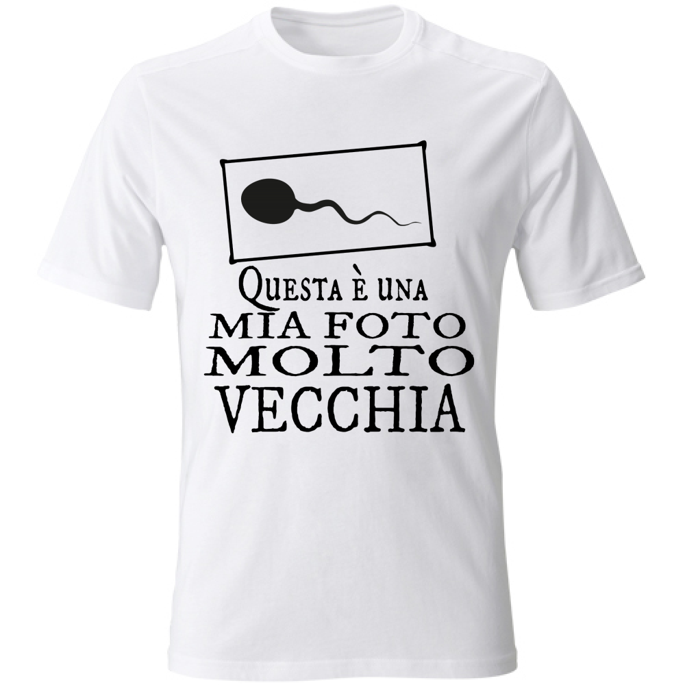 T-Shirt Unisex Questa è una mia foto molto vecchia V2 Nera