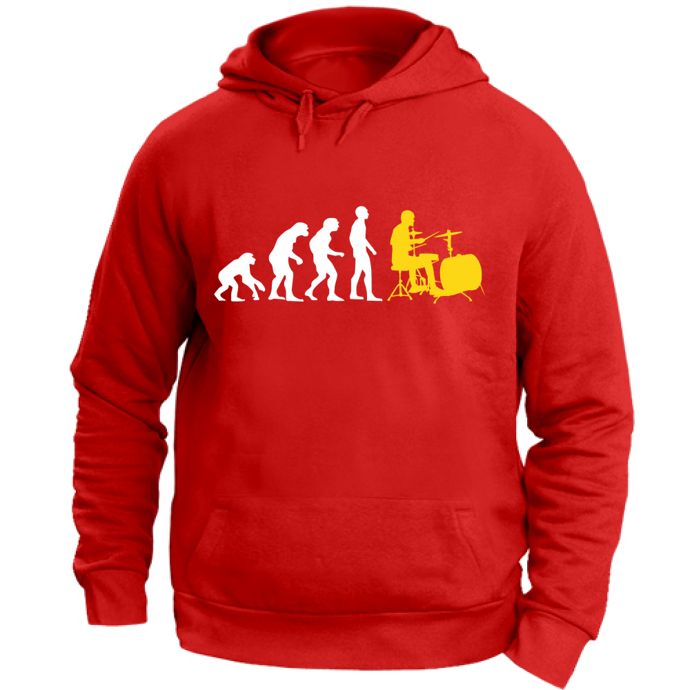 Felpa Unisex con Cappuccio evoluzione batteria