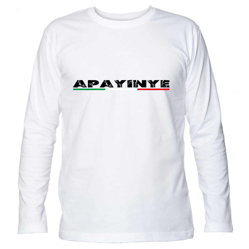 T-Shirt Unisex Manica Lunga Apayinye 01 Nera