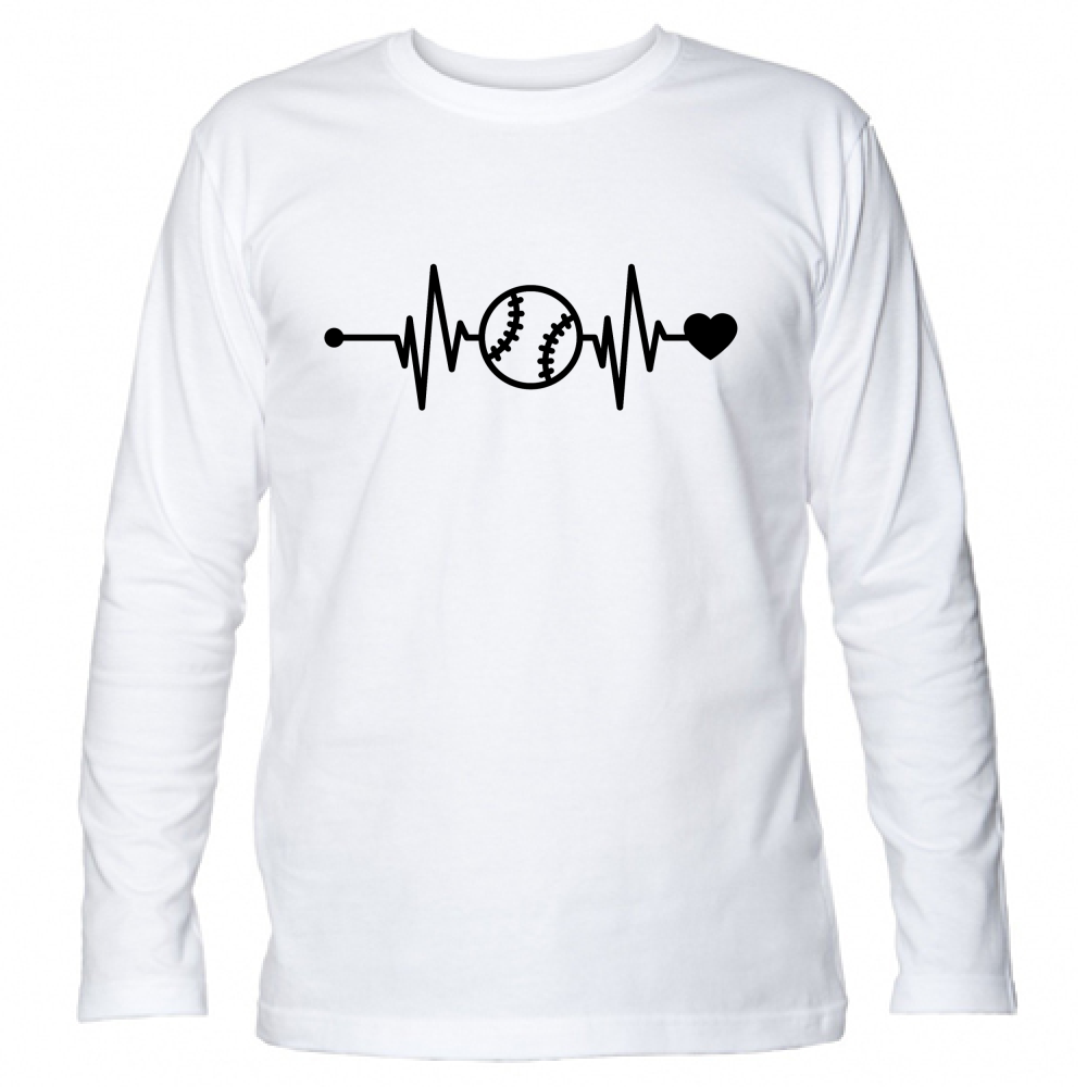 T-Shirt Unisex Manica Lunga Battito Baseball N