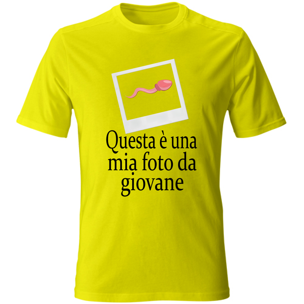 T-Shirt Unisex Questa è una mia foto da giovane