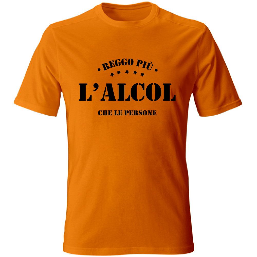 T-Shirt Unisex Reggo più l'alcol che le persone