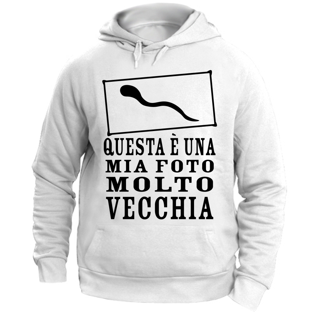 Felpa Unisex con Cappuccio felpa Questa è una mia foto molto vecchia N