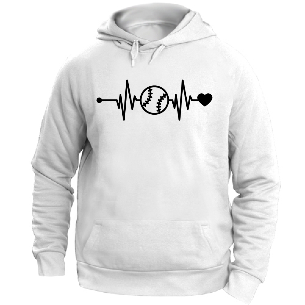 Felpa Unisex con Cappuccio Battito Baseball N