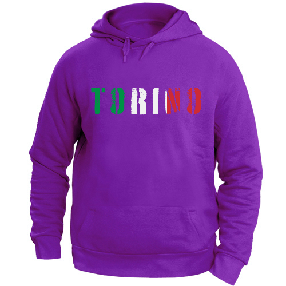 Felpa Unisex con Cappuccio Torino