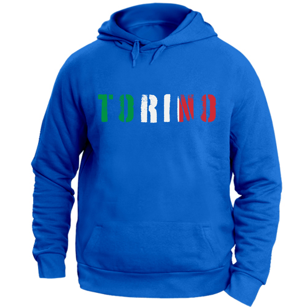 Felpa Unisex con Cappuccio Torino