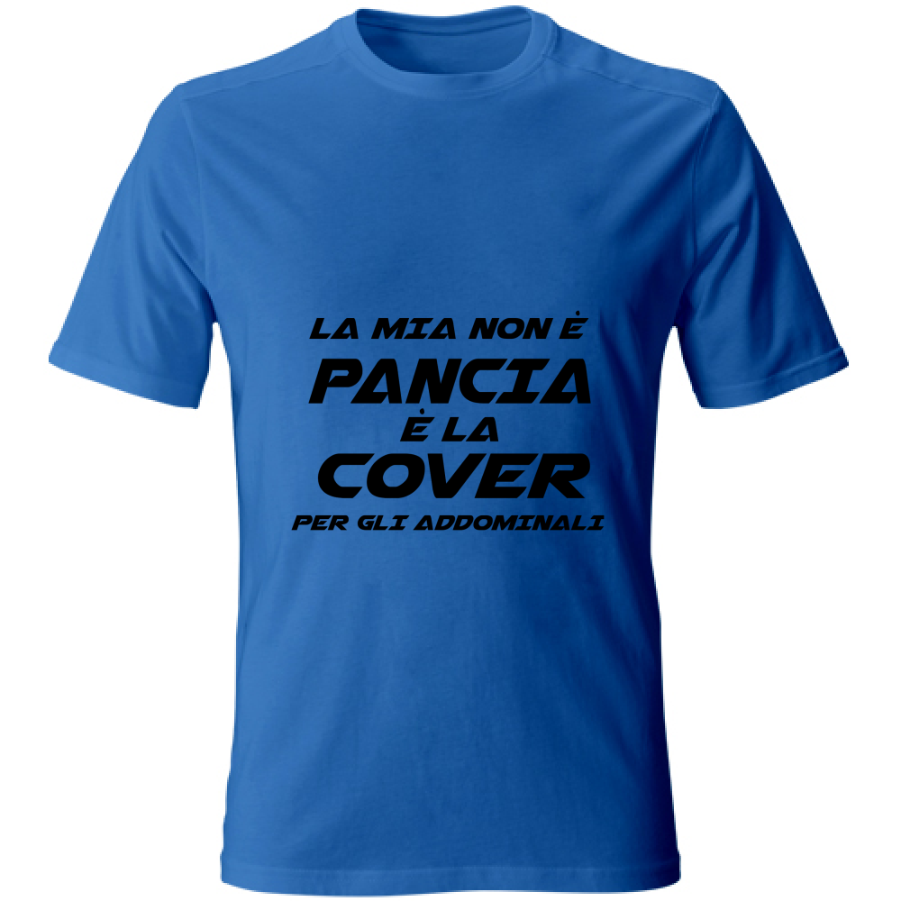 T-Shirt Unisex Large LA MIA NON è PANCIA nera