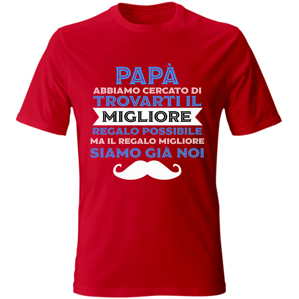 T-Shirt Bambino papa migliore - LanStylitaly