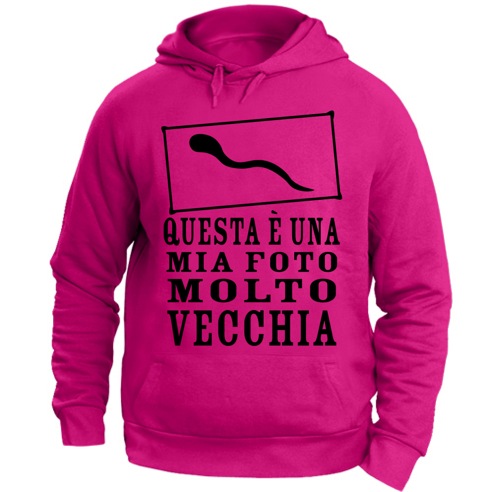 Felpa Unisex con Cappuccio felpa Questa è una mia foto molto vecchia N