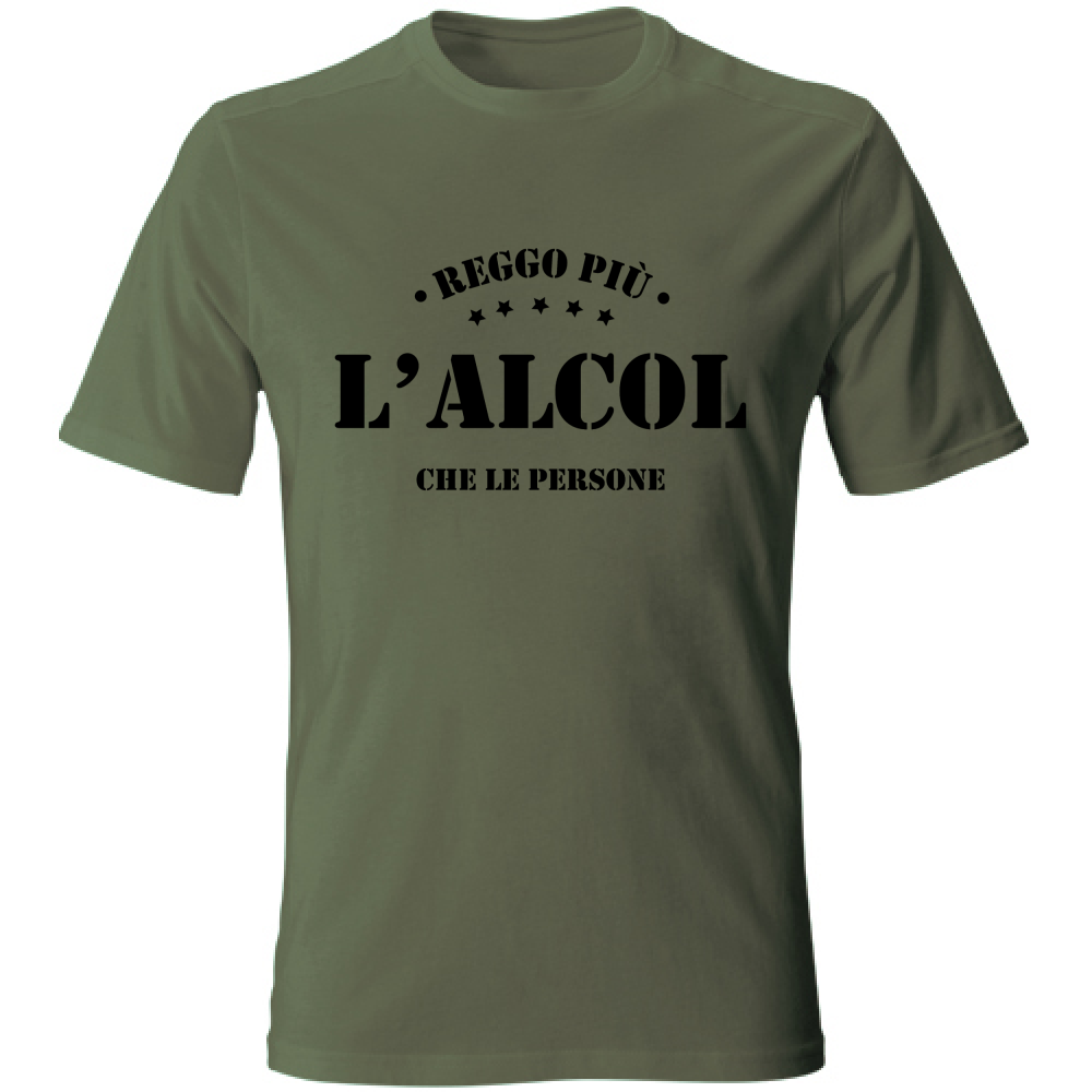 T-Shirt Unisex Reggo più l'alcol che le persone