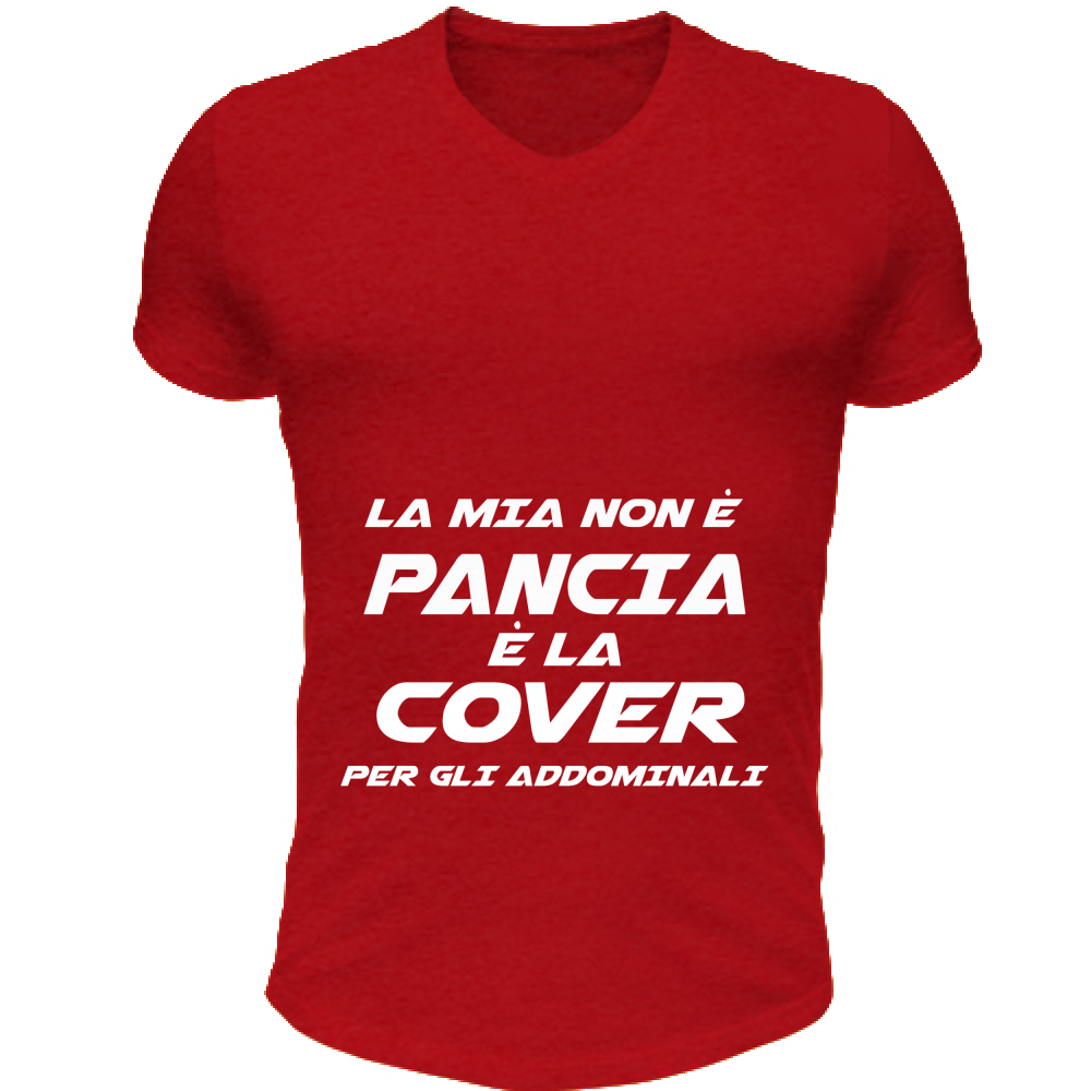 T-Shirt Unisex Scollo V LA MIA NON è PANCIA B