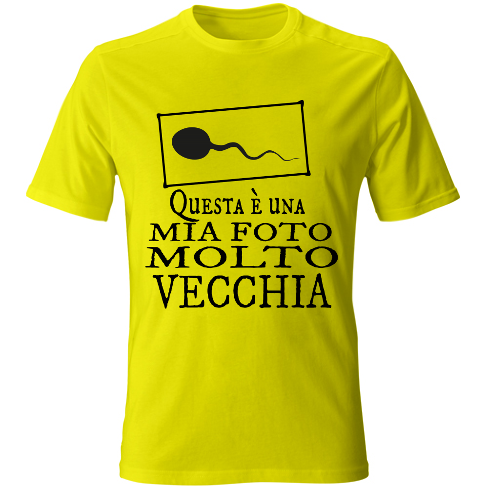 T-Shirt Unisex Questa è una mia foto molto vecchia V2 Nera