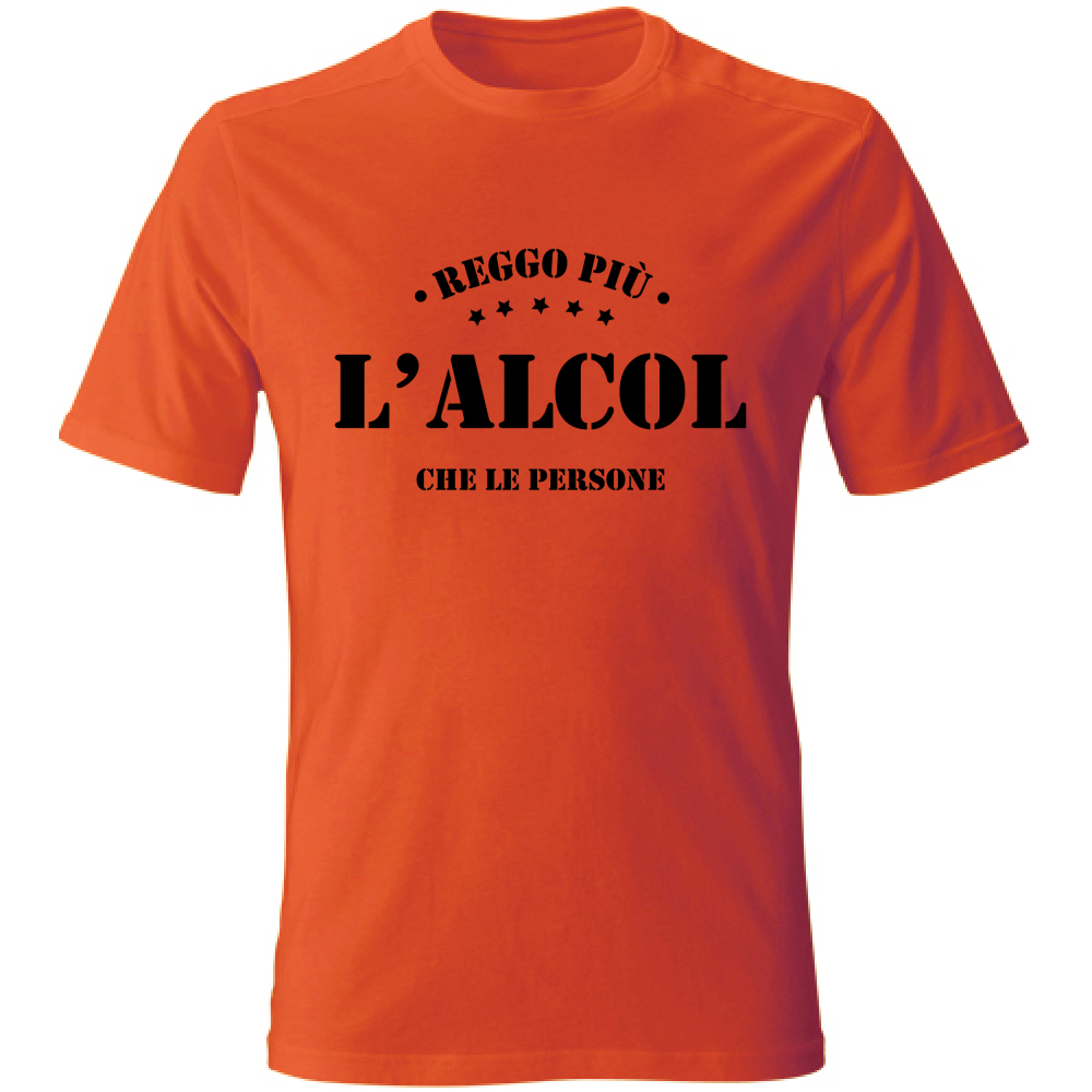 T-Shirt Unisex Reggo più l'alcol che le persone