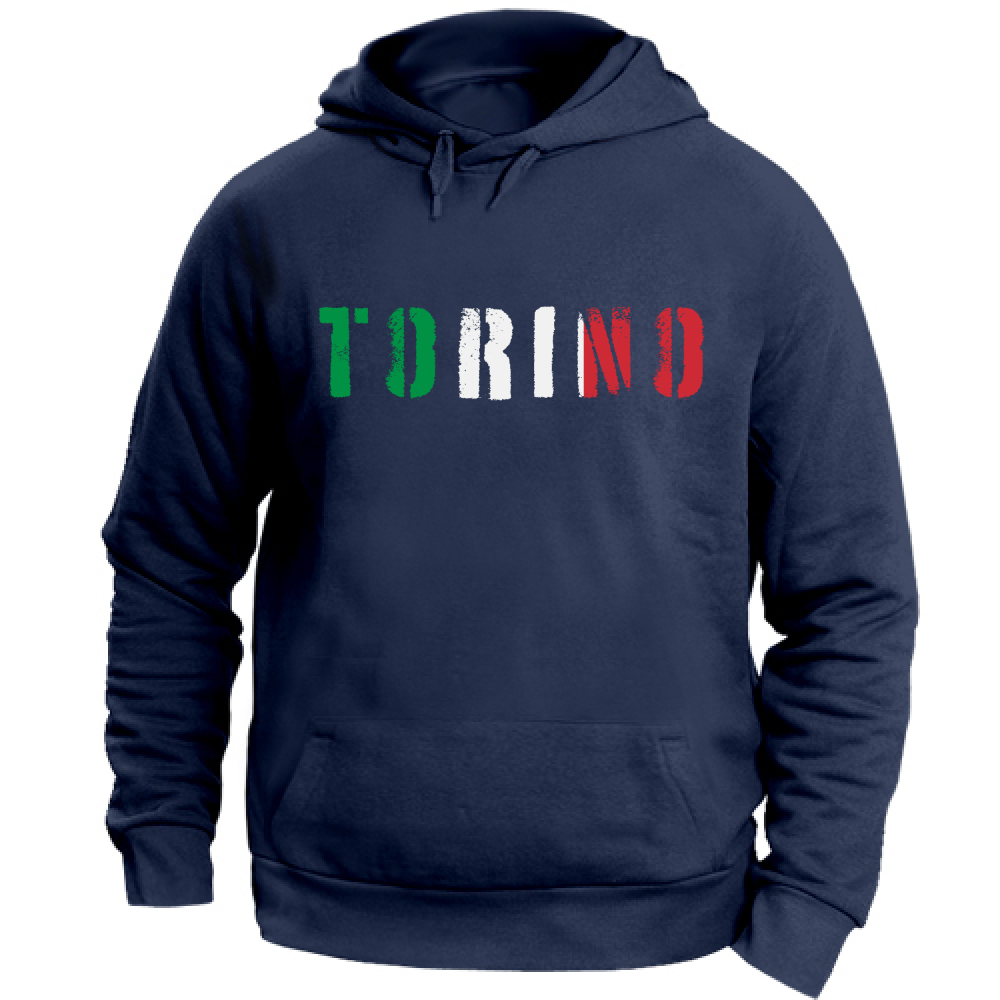Felpa Unisex con Cappuccio Torino
