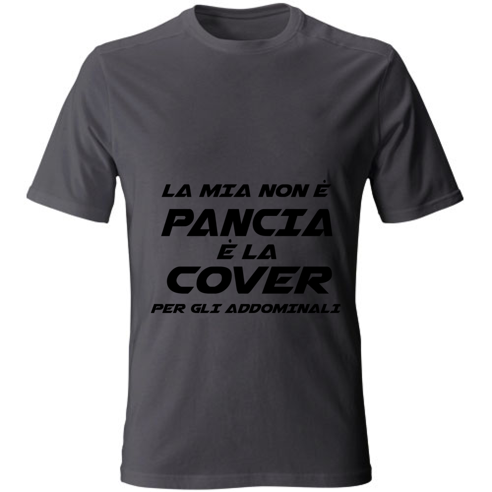 T-Shirt Unisex LA MIA NON è PANCIA nera