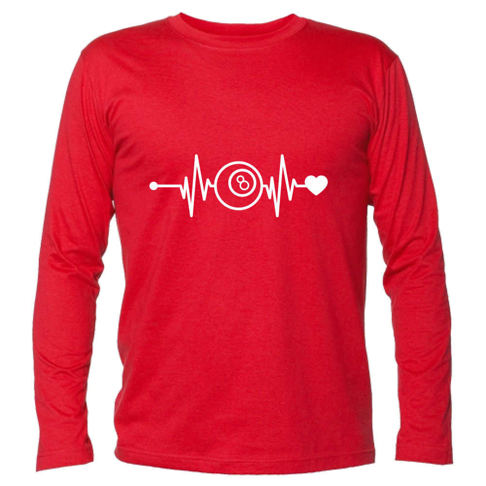 T-Shirt Unisex Manica Lunga Battito Bigliardo
