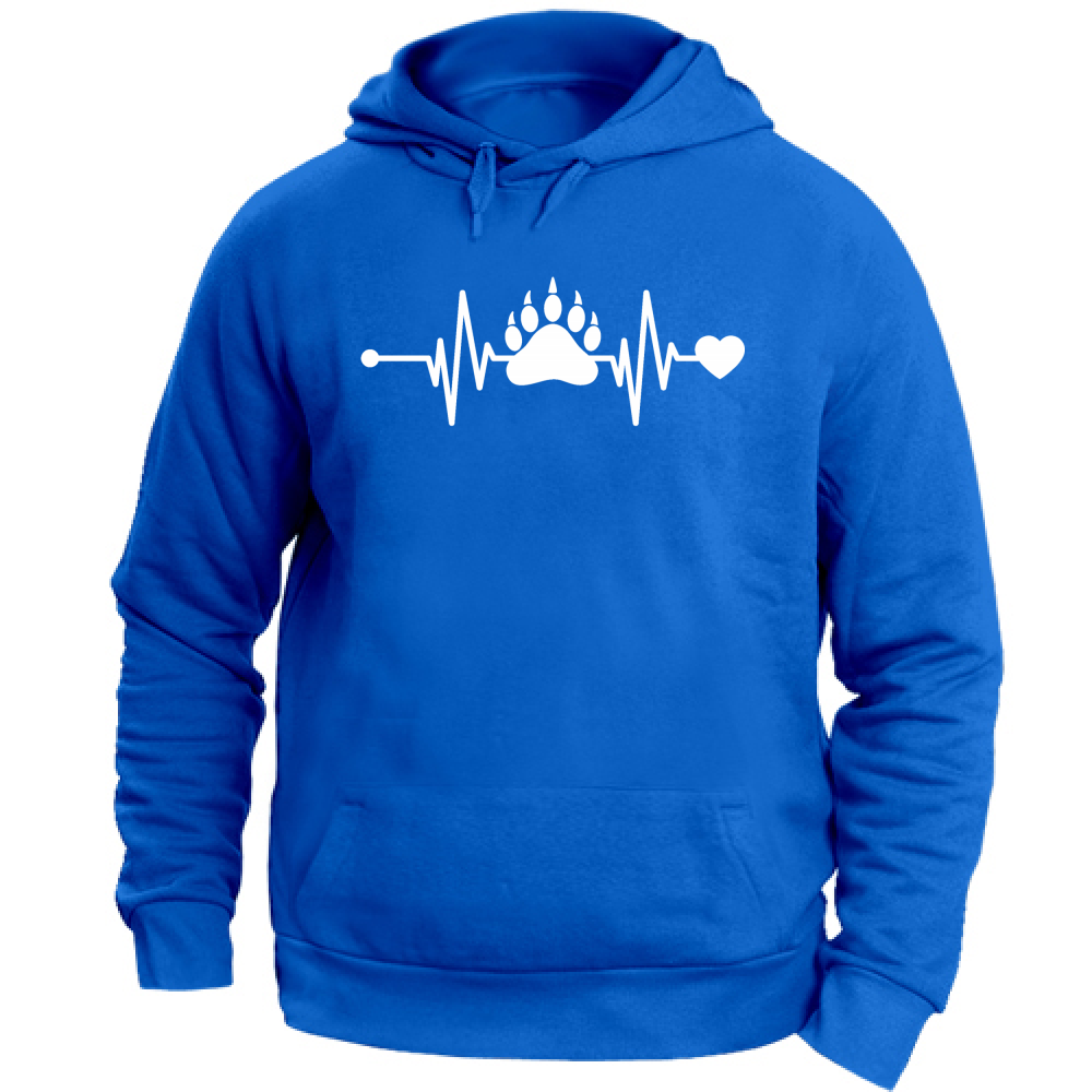 Felpa Unisex con Cappuccio Battito Animale