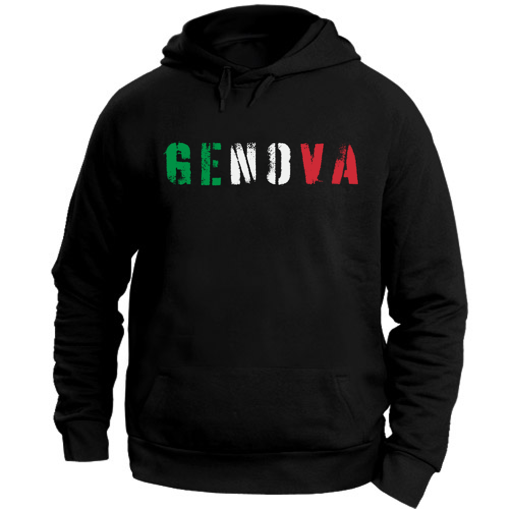Felpa Unisex con Cappuccio Genova