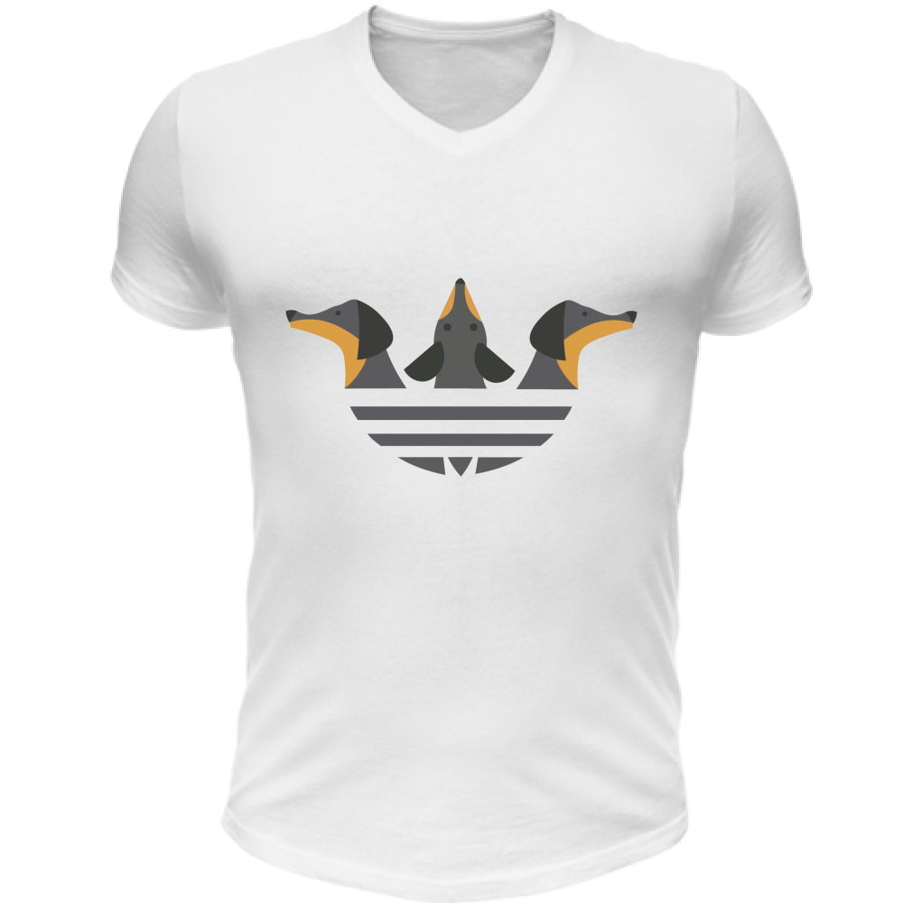 T-Shirt Unisex Scollo V Adidog
