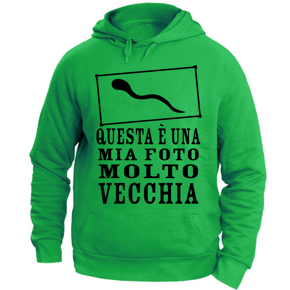 Felpa Unisex con Cappuccio felpa Questa è una mia foto molto vecchia N