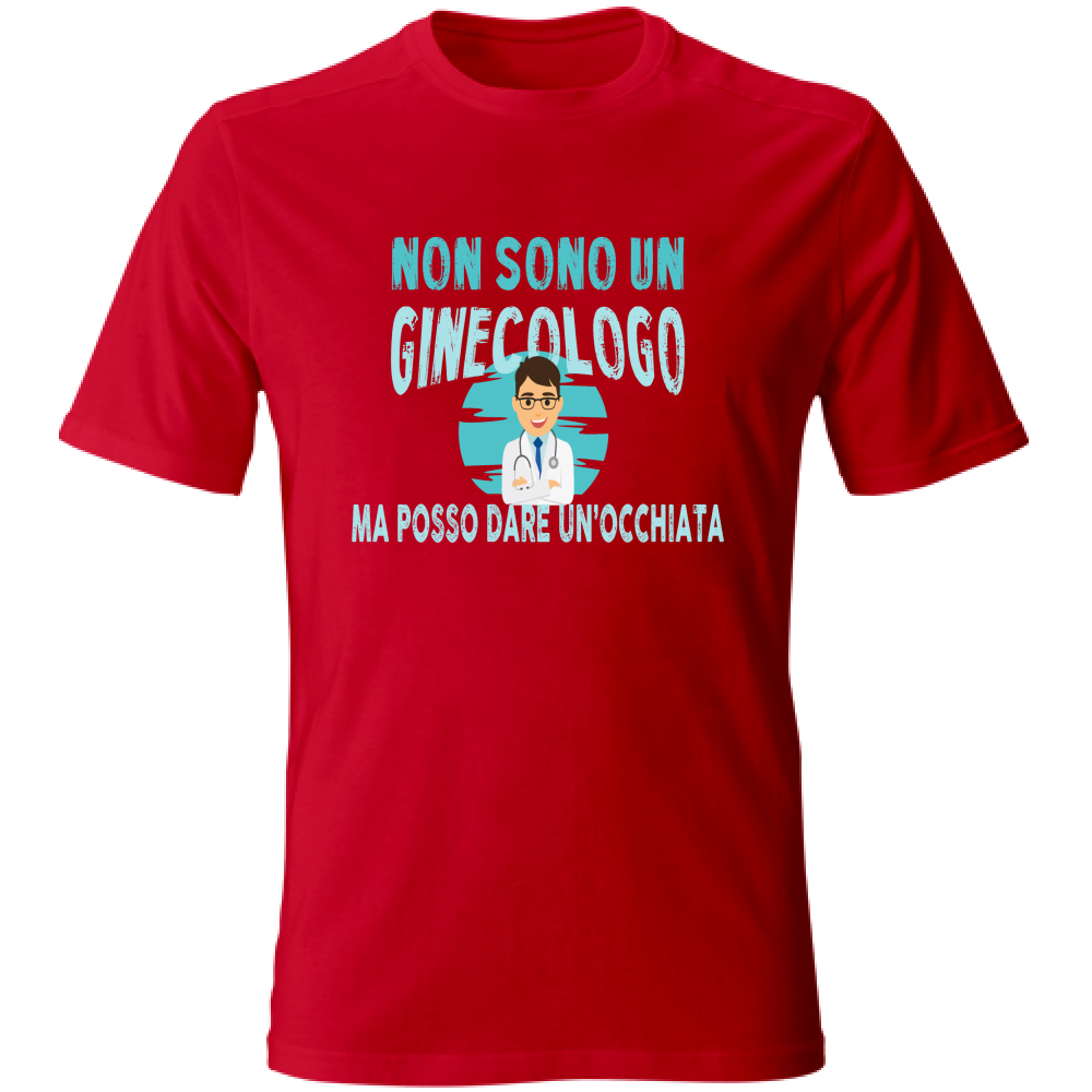 T-Shirt Unisex Large NON SONO UN GINECOLOGO