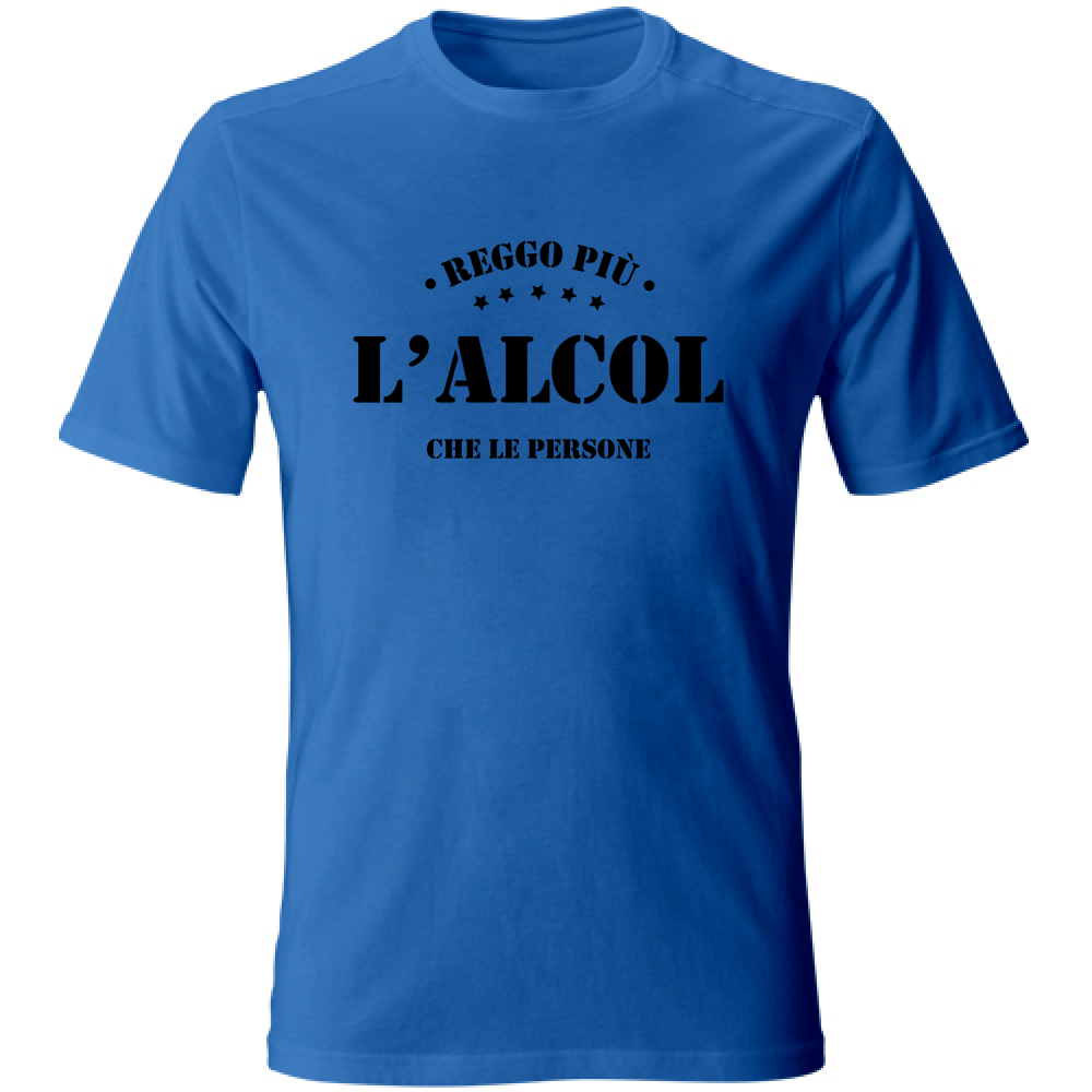 T-Shirt Unisex Large Reggo più l'alcol che le persone