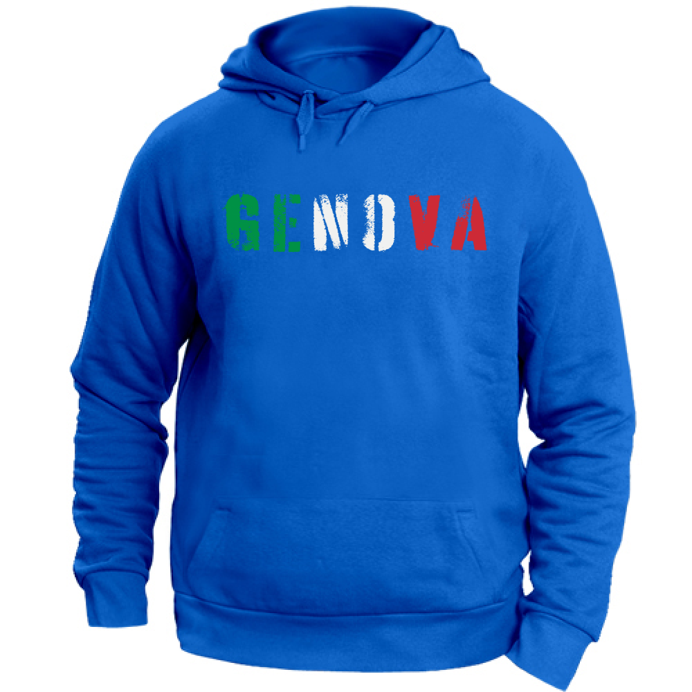 Felpa Unisex con Cappuccio Genova