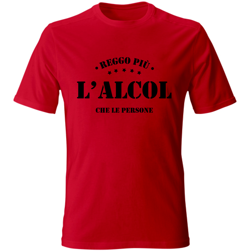 T-Shirt Unisex Reggo più l'alcol che le persone