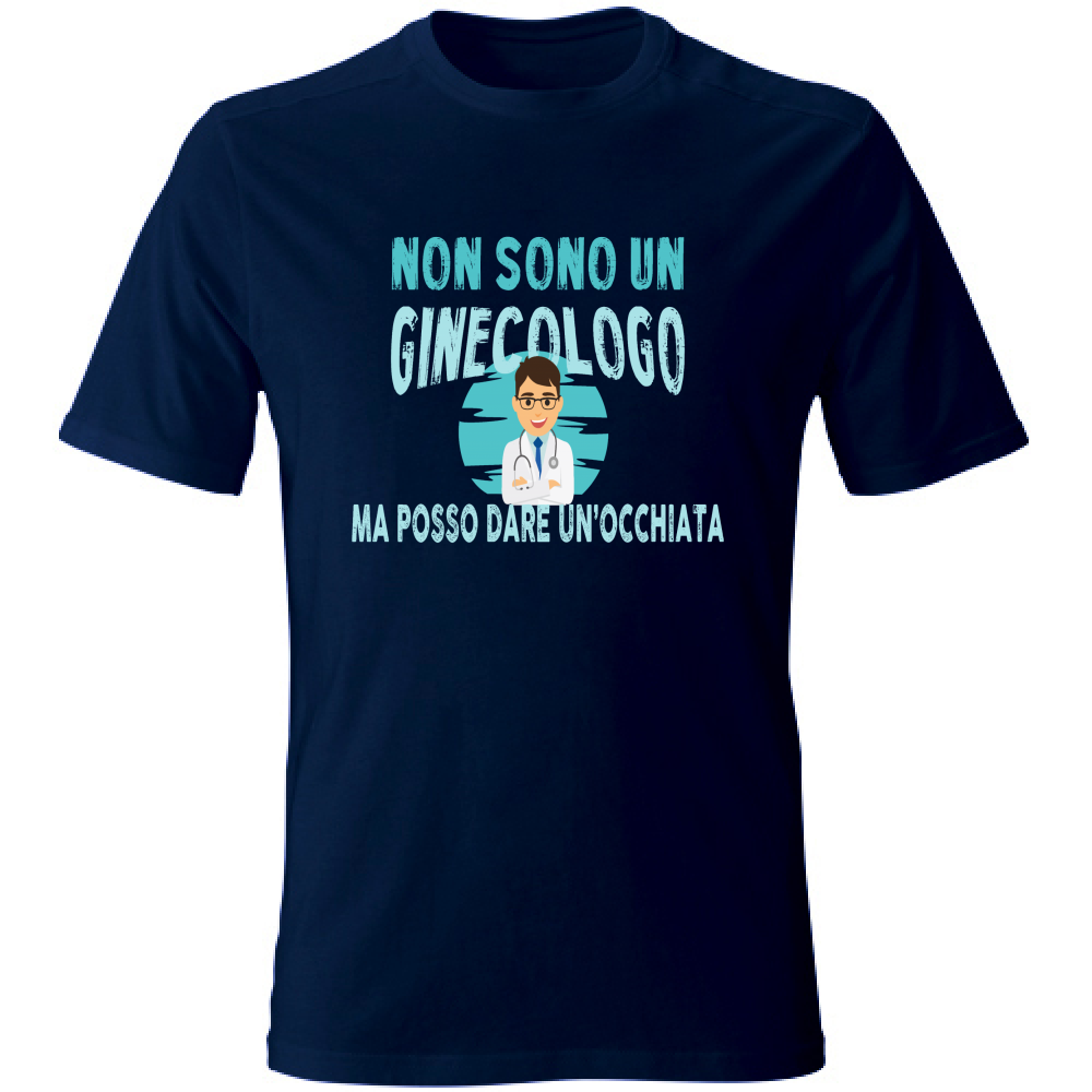 T-Shirt Unisex Large NON SONO UN GINECOLOGO