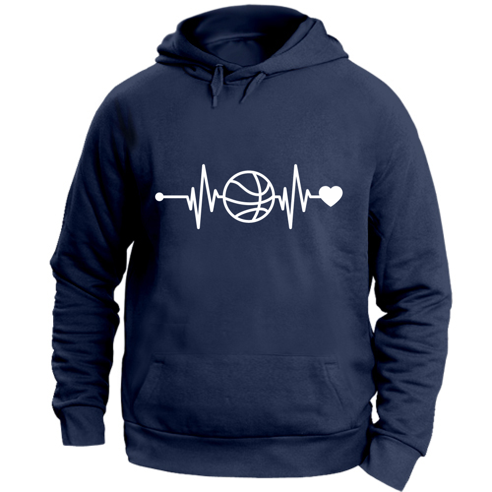 Felpa Unisex con Cappuccio Battito Basket
