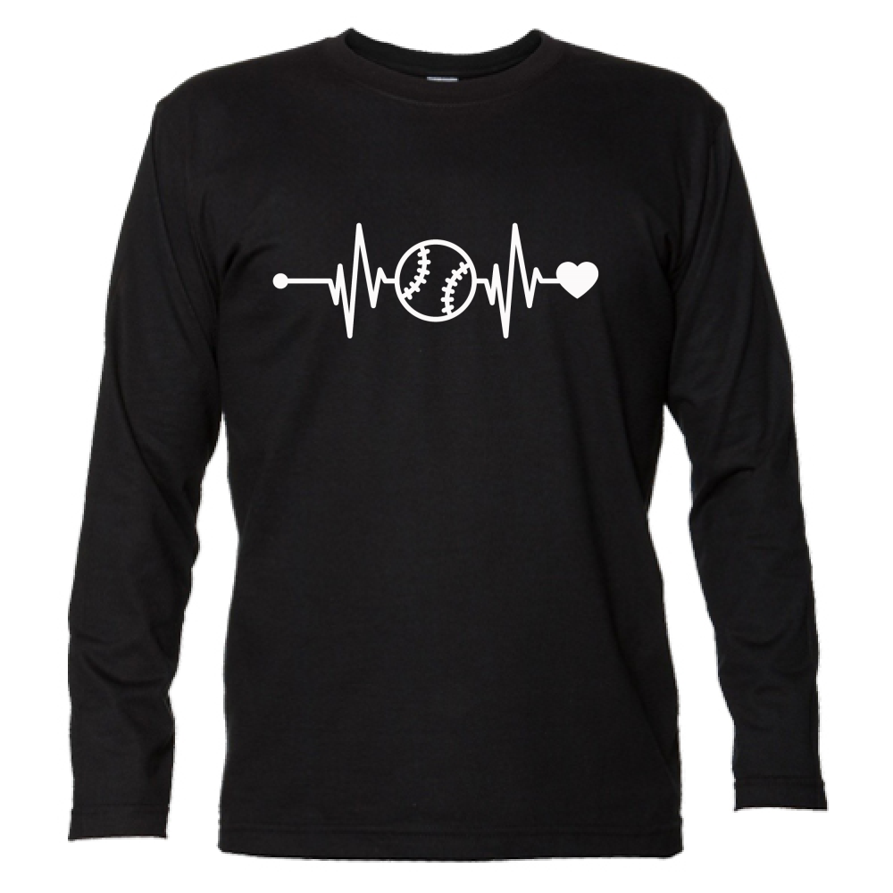 T-Shirt Unisex Manica Lunga Battito Baseball