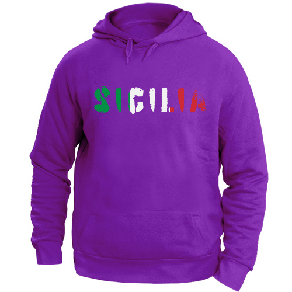 Felpa Unisex con Cappuccio Sicilia ITA