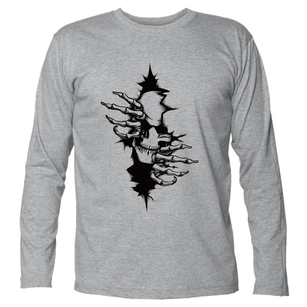 T-Shirt Unisex Manica Lunga Teschio - LanStylitaly