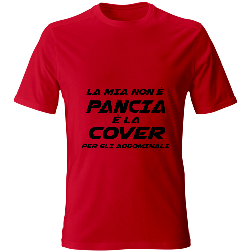 T-Shirt Unisex Large LA MIA NON è PANCIA nera